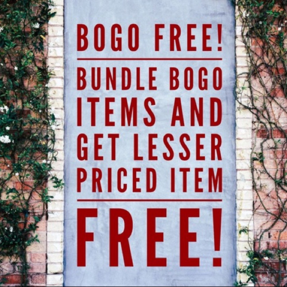 All menswear BOGO!